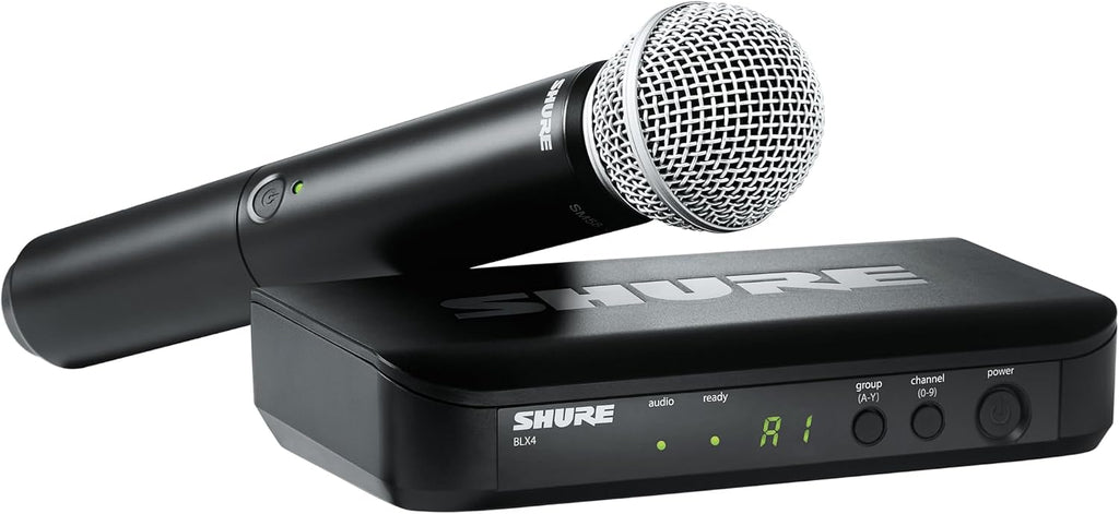 BLX24/SM58 Wireless Vocal Microphone System - H10 Band | 14-hour battery and 300 ft UHF range with SM58 handheld