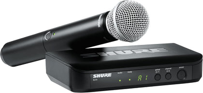 BLX24/SM58 Wireless Vocal Microphone System - H10 Band | 14-hour battery and 300 ft UHF range with SM58 handheld