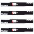 4PK Toothed Mulching Mower Blade for 42" John Deere E100, E110, E120, E130, E140