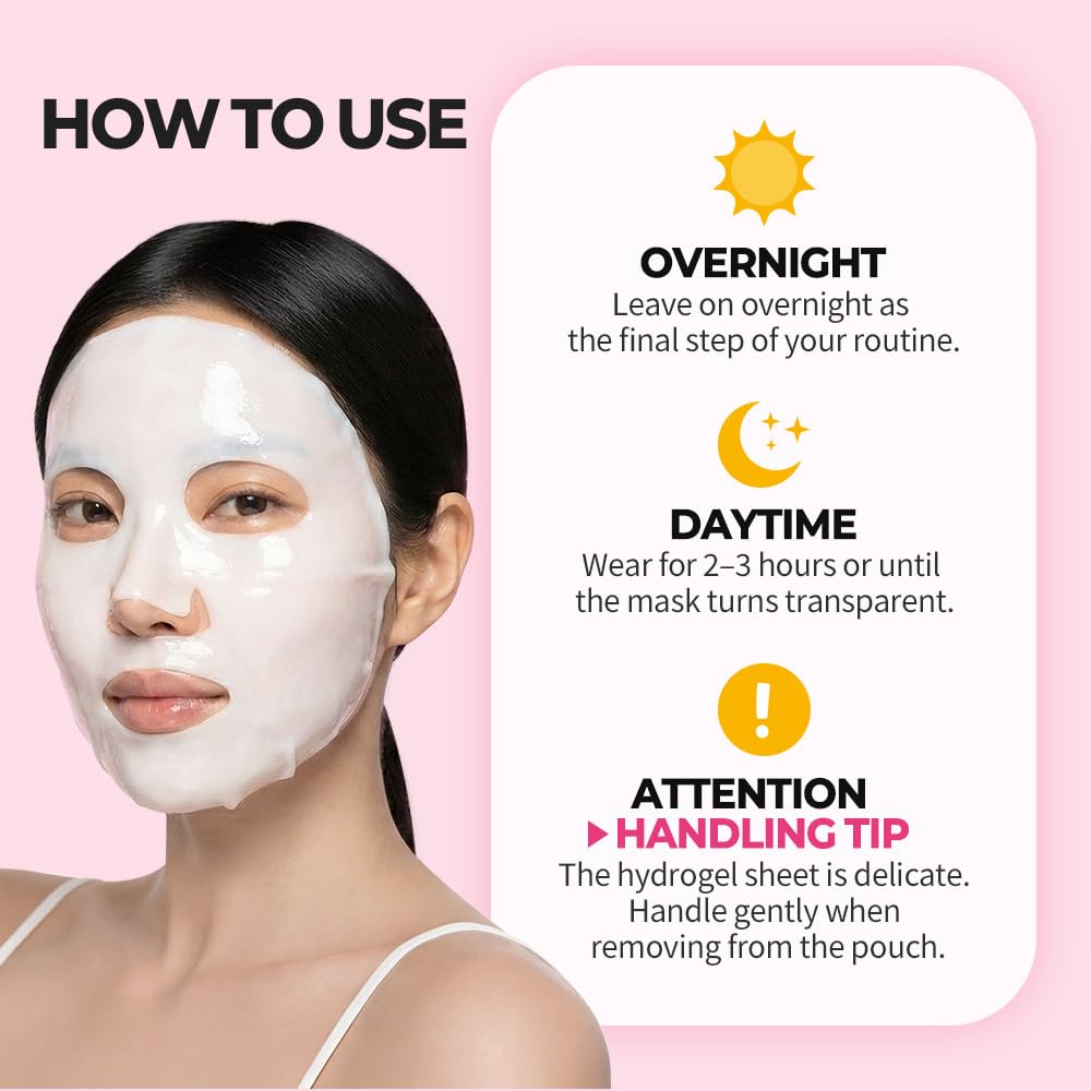 Collagen Hydrogel Face Mask, Pack of 4, 34g Each