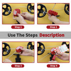 2 Lockout Tagout Cable Lock,6.5 ft Safety Adjustable Lockout Red