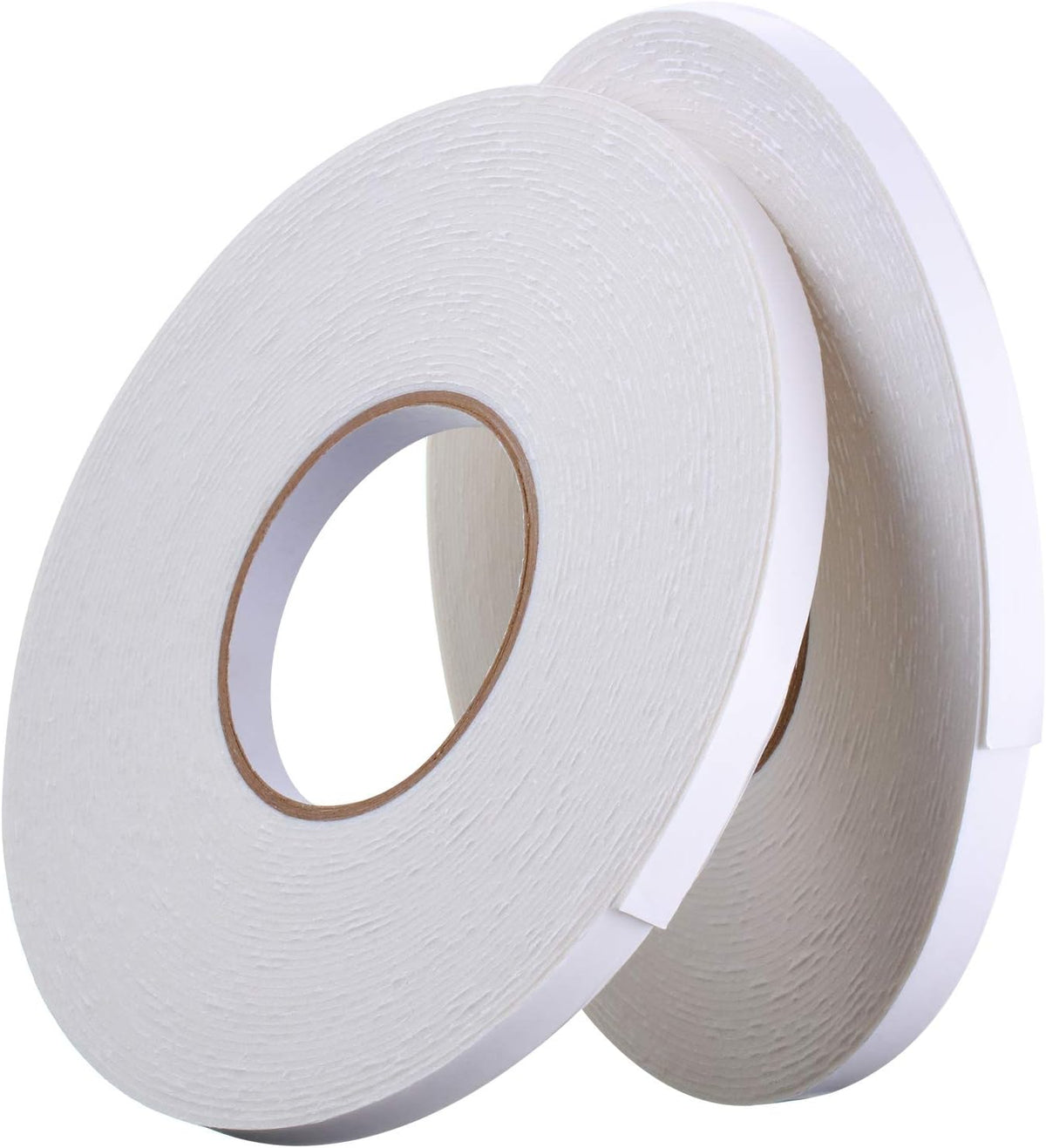 3 Rolls Double Sided Foam Tape, 1/2 Inch by 50 Feet, White