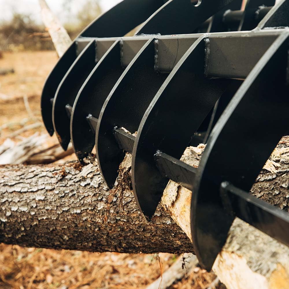 72" Root Grapple Rake Attachment Fits John Deere Loaders, Hook and Pin Connection