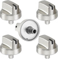 Upgraded (5Pcs) WB03X29315 for GE Gas Stove Knobs Replacements JGP5030SL1SS/ JGP5036SL1SS/ JP3030DJ3BB/ JP3036DL2BB / JP3530DJ3BB, Oven Range Burner Cooktop Control Knobs Replace Part