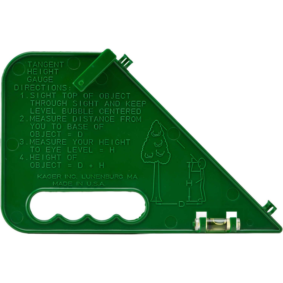 Forestry Suppliers Tangent Height Gauge, Mirror Sighting, Plastic Shell
