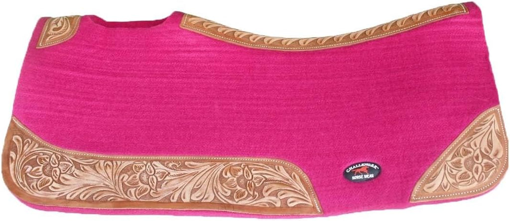 Horse Saddle PAD Western Contoured Wool Felt Moisture Wicking Saddle Pad 39177