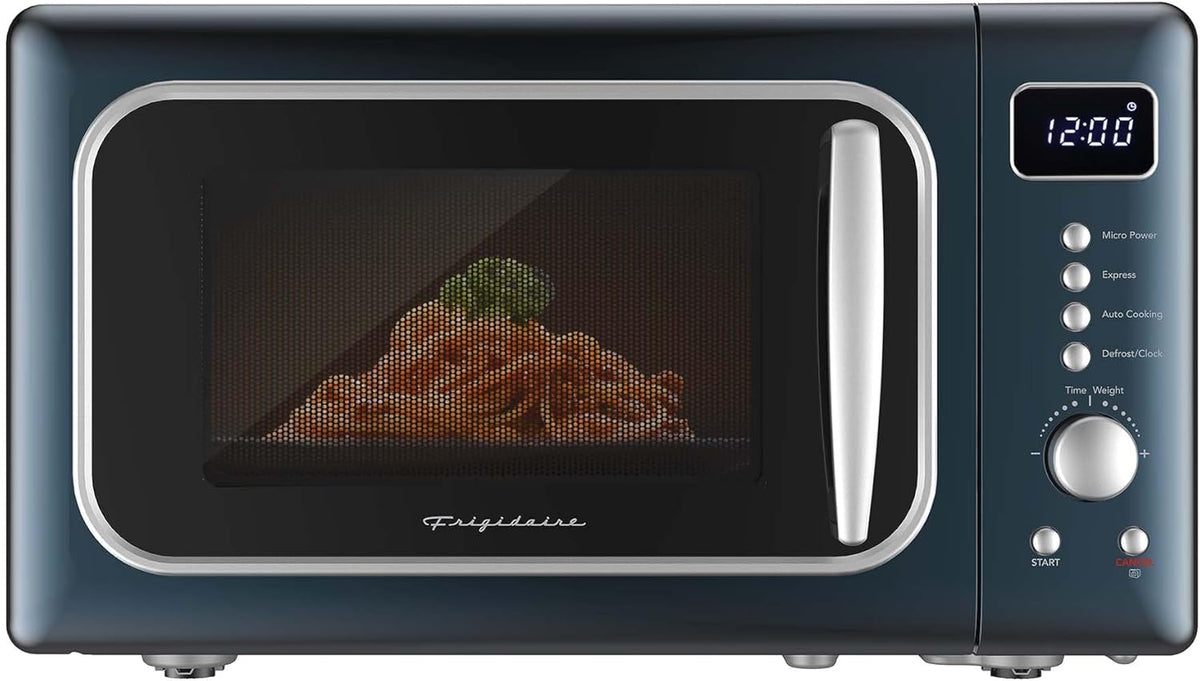 0.7 Cu. Ft. Retro Countertop Microwave Oven, 700W Compact Microwave with 8 Auto Cook Menus, Auto Defrost, 5 Power