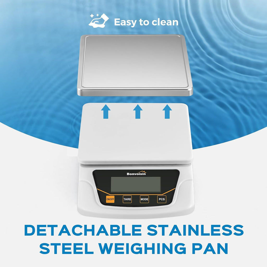 Digital Gram Scale 6000g x 0.1g Lab Scale with 6 Units