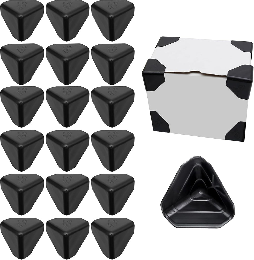 200 Pcs Packaging Edge Protectors, Heavy Duty Edge Corner Protector Golder for Boxes, Cartons, Panel Packaging