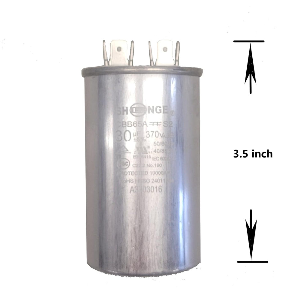QX6530 Capacitor Motor Run Round 30 uF MFD 370V HVAC