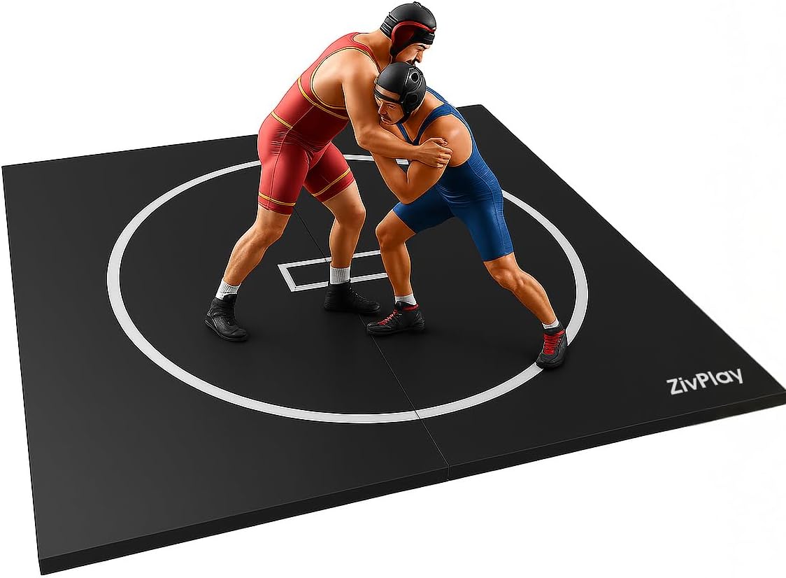 Wrestling Mat for Home 10x10 Feet MMA Mat for BJJ Jiu Jitsu Judo Grappling | Waterproof Top Antislip Bottom 3cm Thick