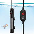 Submersible Aquarium Heater, Small Adjustable Fish Tank Heater with 2 Suction Cups, Temperature Controller