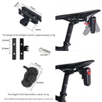 Bike Taillight Saddle Mount Bracket, Black