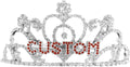 Silver Custom Text Tiara
