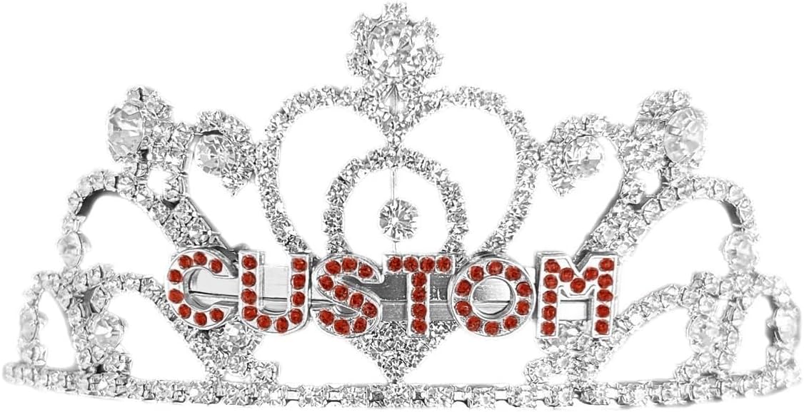 Silver Custom Text Tiara