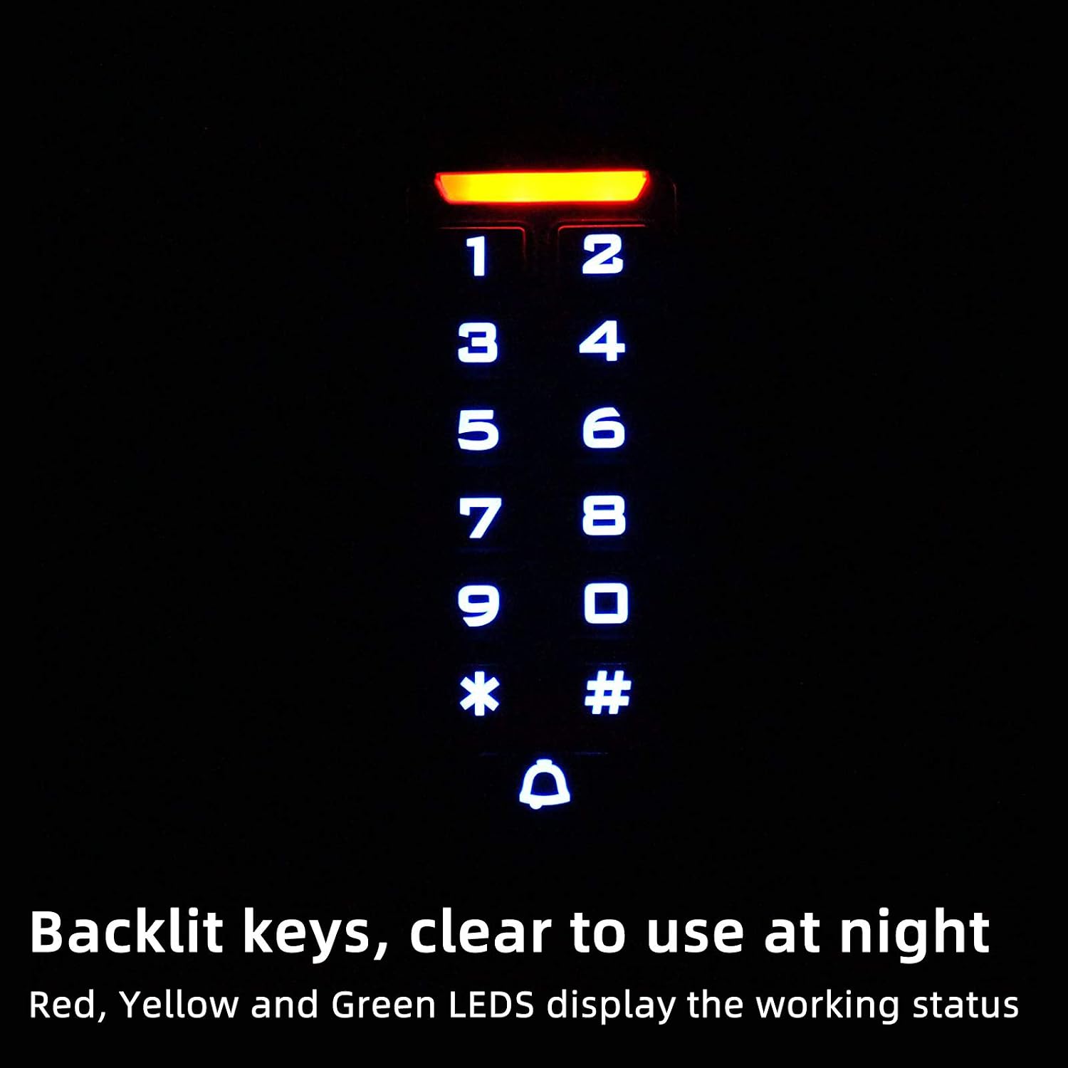 T-AC03 Security Access Control Keypad, RFID Keypad | for Garage,Shop,Home,Warehouse, Stand-Alone, 2000 Users, Wiegand