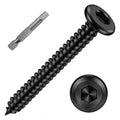 M4 x 20mm Self Tapping Screws, Flat Head Socket Cap, Black, 100 PCS
