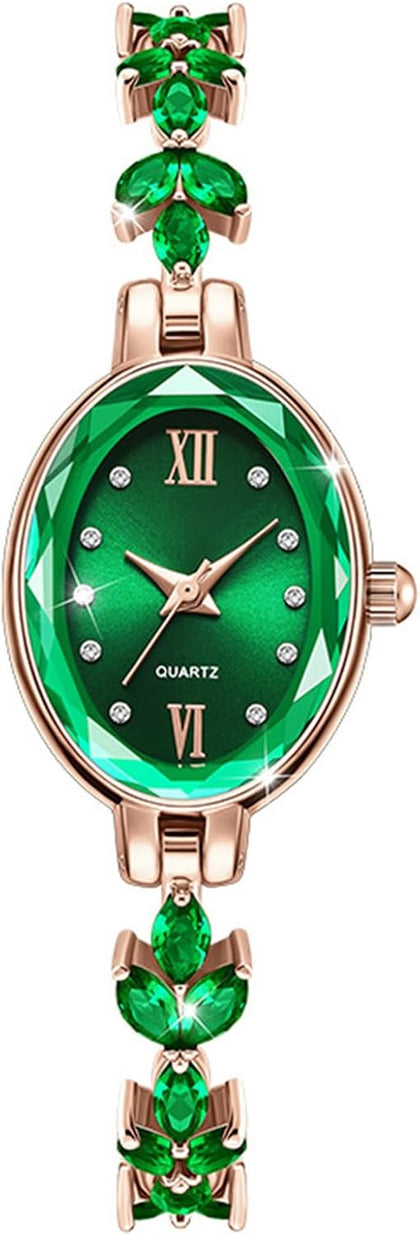 Women's Watch Luxury Petal Casual Bracelet Watch Simulated Quartz Watches for Women