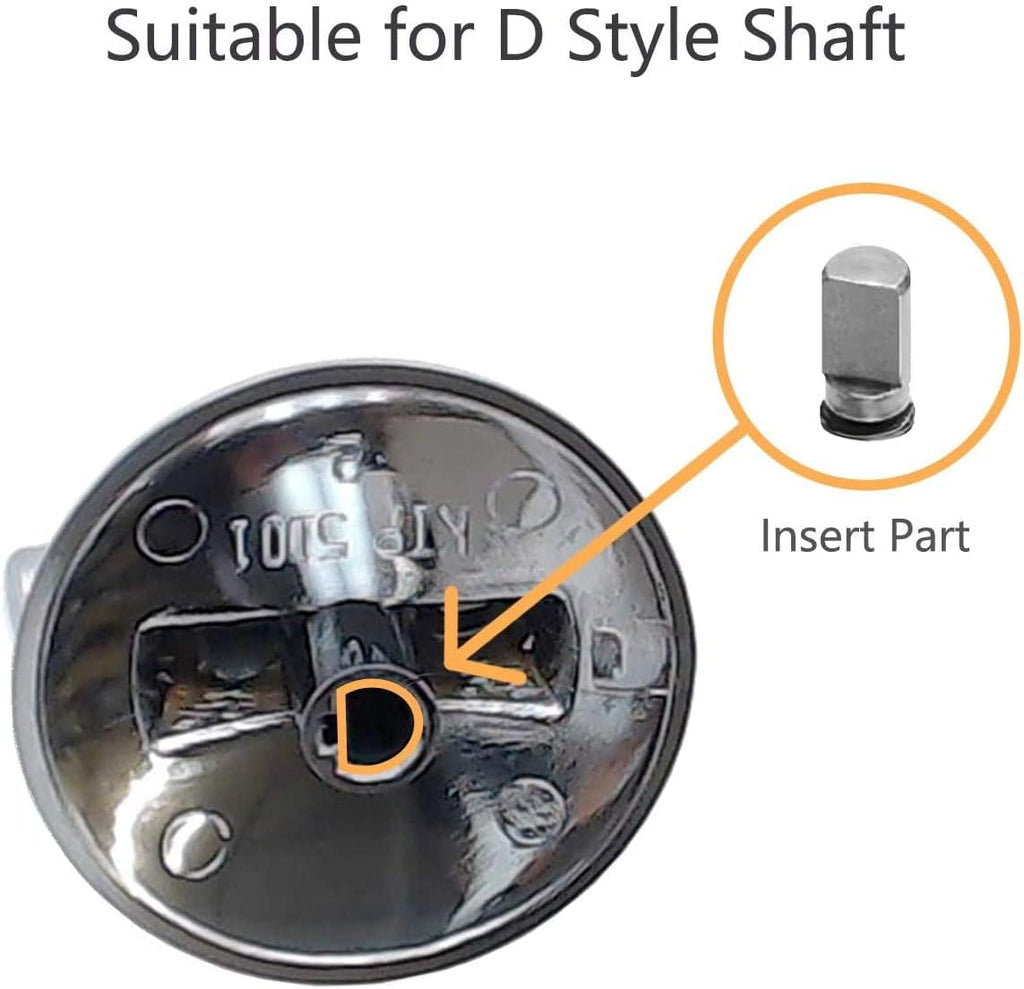 AP5668987 PS2375871 7733P410-60, Surface Burner Knobs Chrome Plated Plastic Ring with Nonslip Grip, Replacement Knobs, Control Knobs, Compatible with Maytag, Magic Chef, Jenn Air,etc (4 pack)
