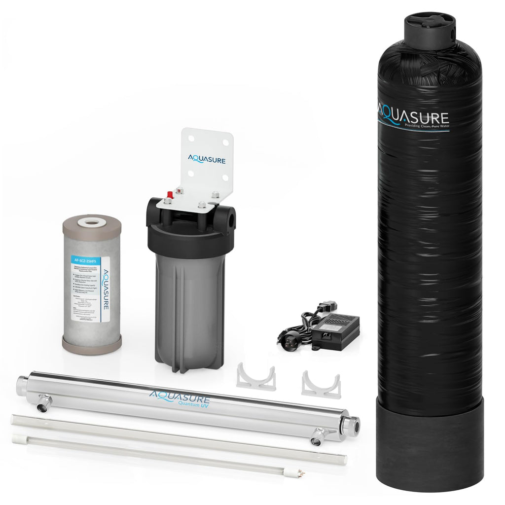 Serene Lite Whole House Salt-Free Water Conditioning Descaler System with Triple Purpose Pre-Treatment Filter