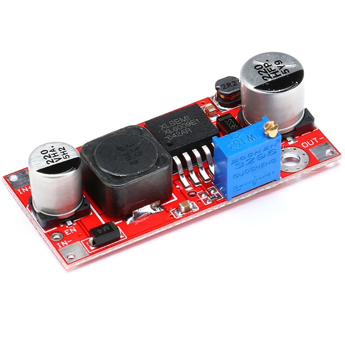 5PCS XL6009 Boost Buck DC-DC 15W Booster Modules Adjustable Step Up Down Converter Module Solar Voltage