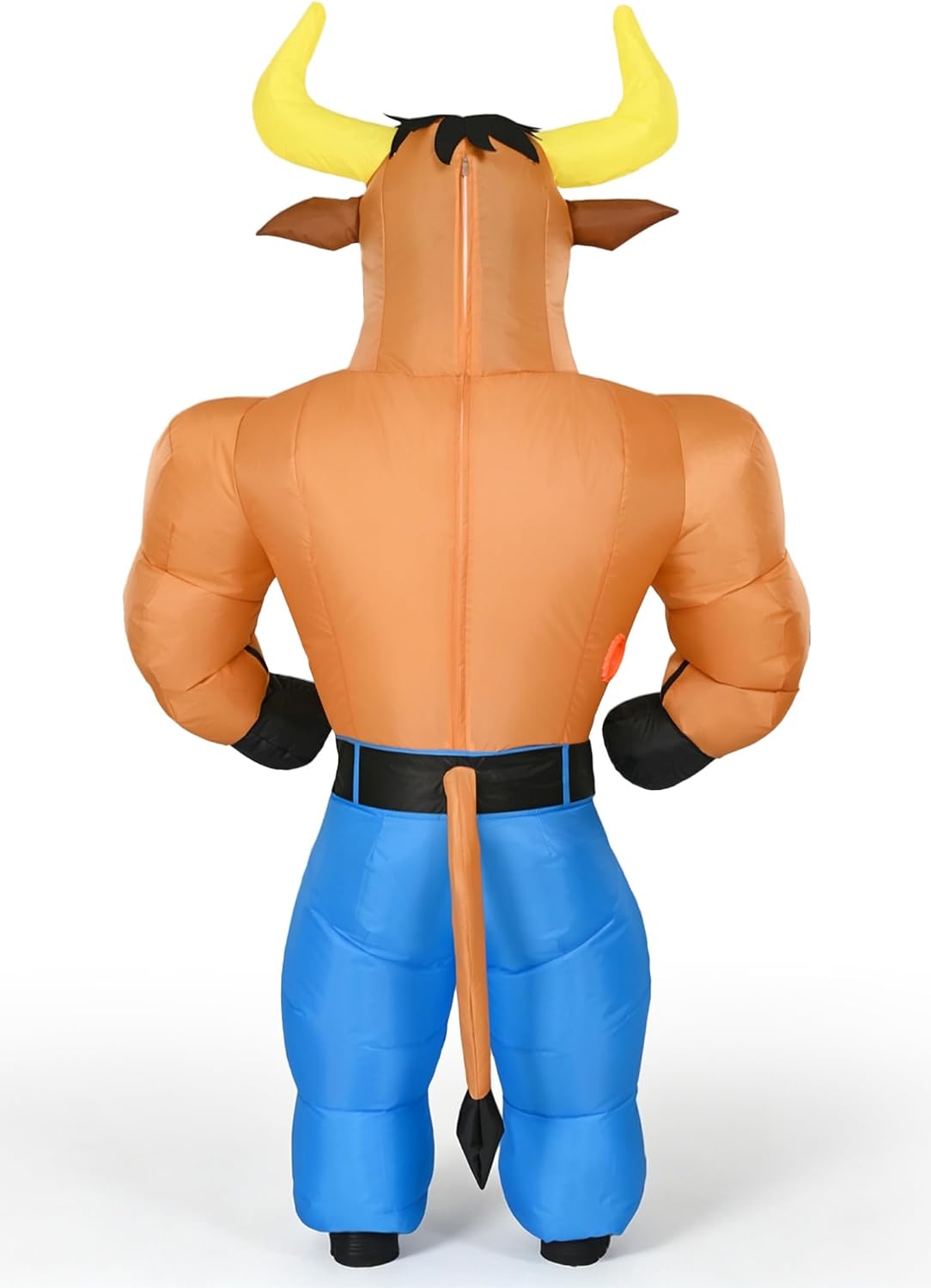 Inflatable Bull Costume Adult, Blow Up Costume for Halloween | Fits 5'3" to 6'3", Full Body Muscle Inflatable Cow