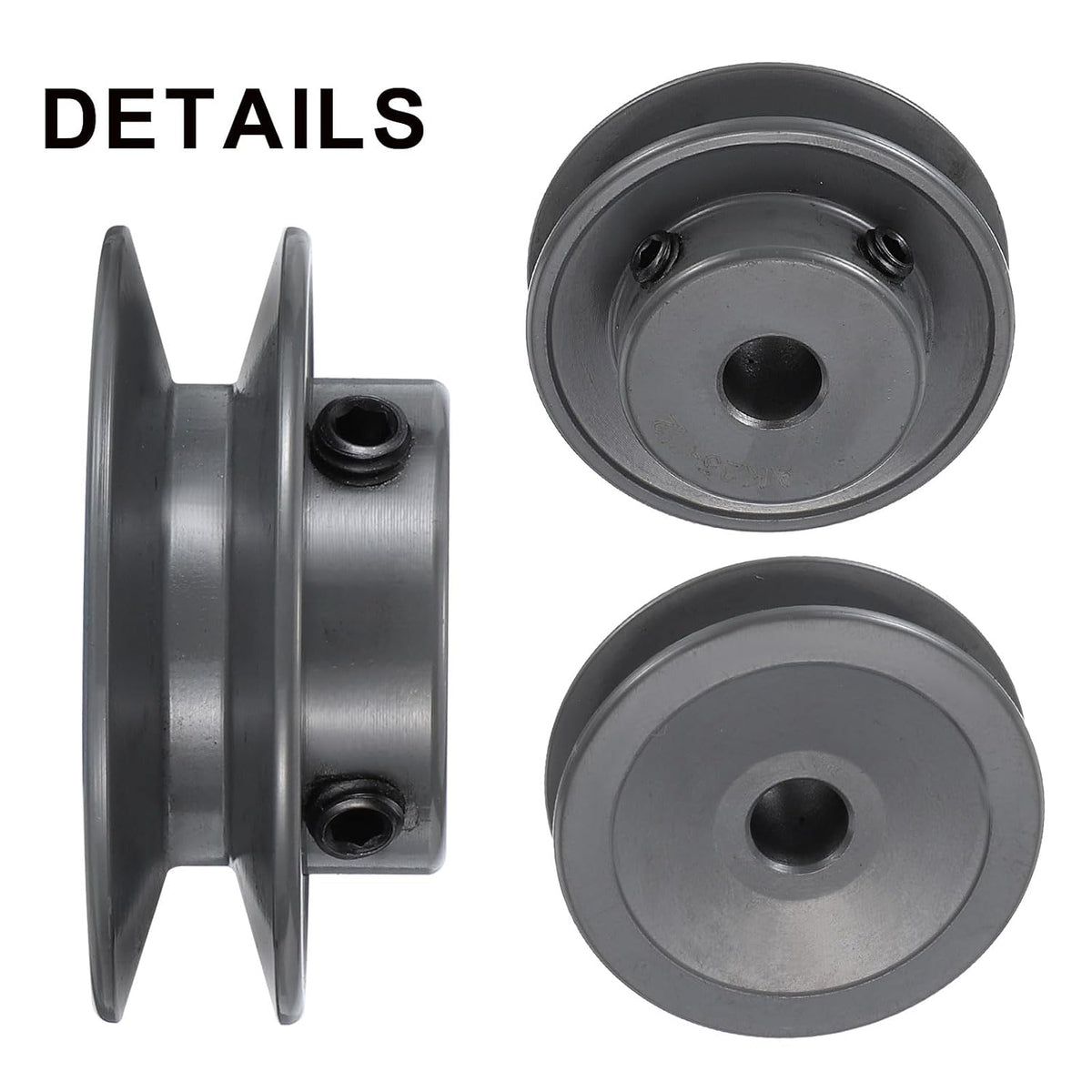 uxcell AK25-1/2 V-Belt Sheave 1/2" Bore, 2.5" OD, Single Groove Web Sheave