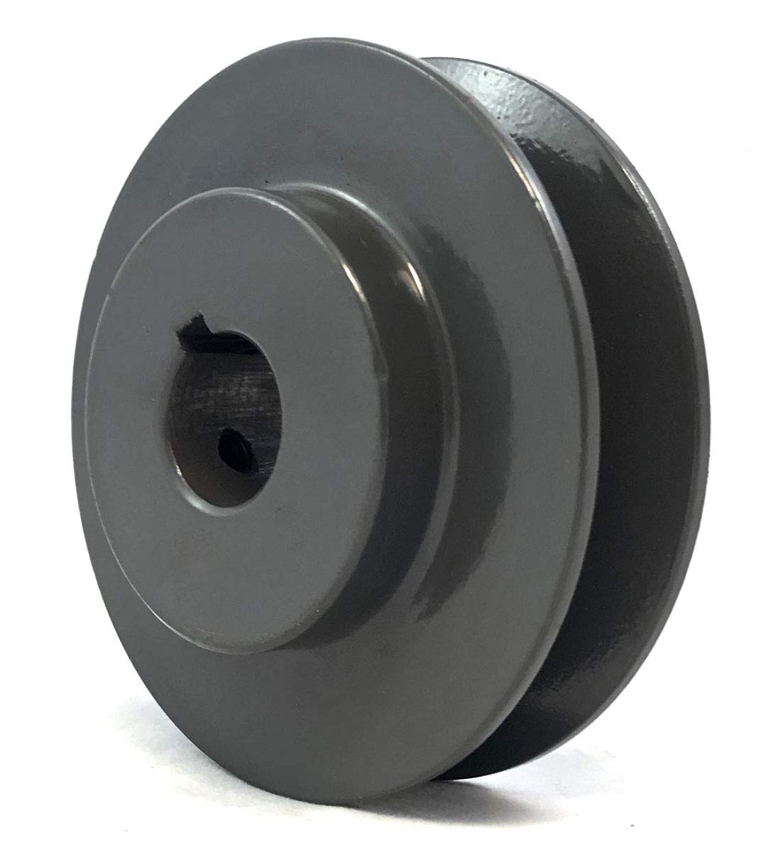 BK36 1-1/8" Bore Solid Sheave One Groove Pulley with 3.75" OD, 1 1/8" ID Hex Set Screws for V-Belts Size 4L, 5L BK36-1 1/8" BK36118