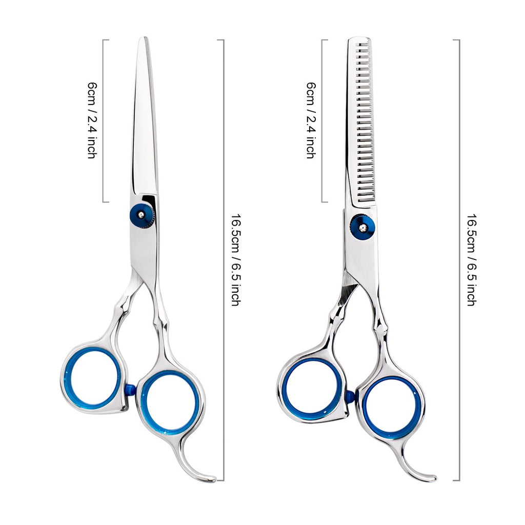 Professional Home Hair Cutting Kit Home Haircutting Scissors Barber Salon Home Thinning Shears Kit with Comb and Case