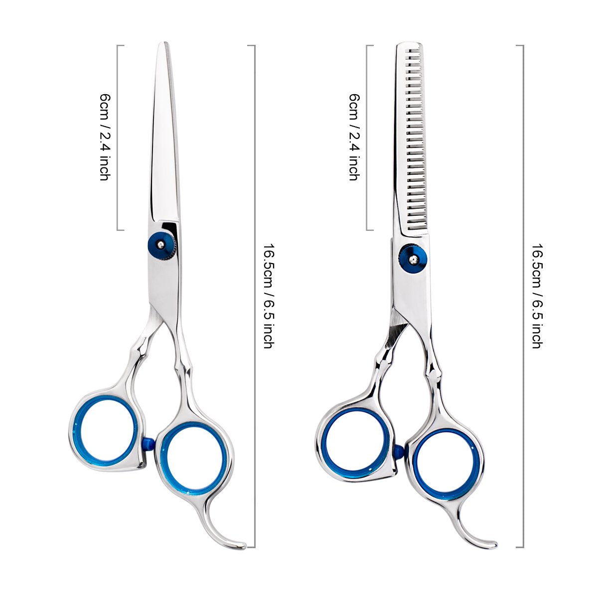 Professional Home Hair Cutting Kit Home Haircutting Scissors Barber Salon Home Thinning Shears Kit with Comb and Case