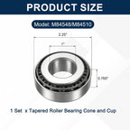 uxcell M84548/M84510 Tapered Roller Bearing Cone and Cup Set, 1" Bore