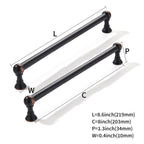 10 Pack 8 Inch Solid Kitchen Cabinet Handles Oil Rubbed Bronze Heavy Duty Cabinet Pulls Drawer Pulls Cabinet Hardware