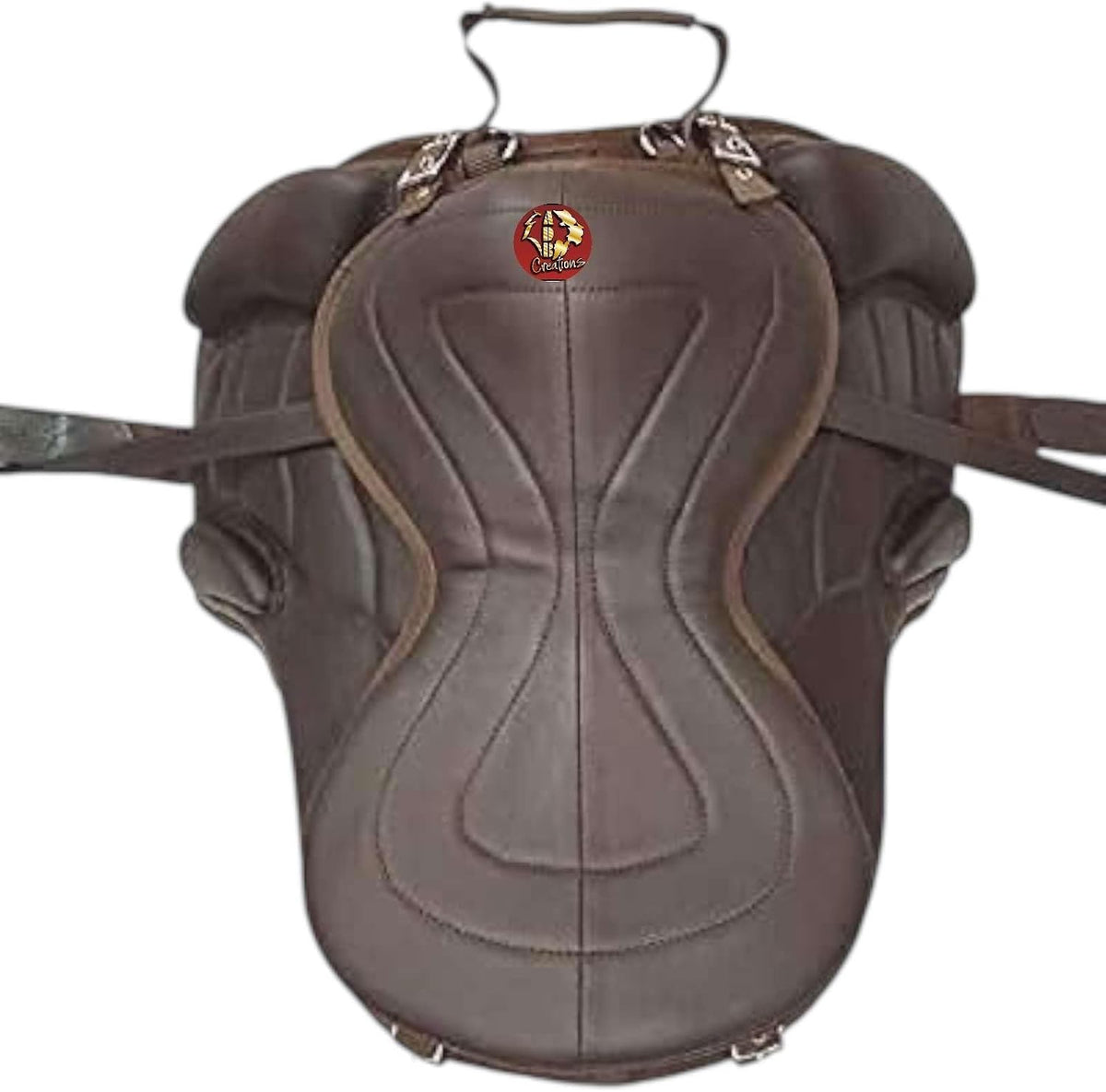 Freemax Treeless Western Endurance Saddle, Lightweight Synthetic Horse Saddle with Soft Long Flap, Comfortable