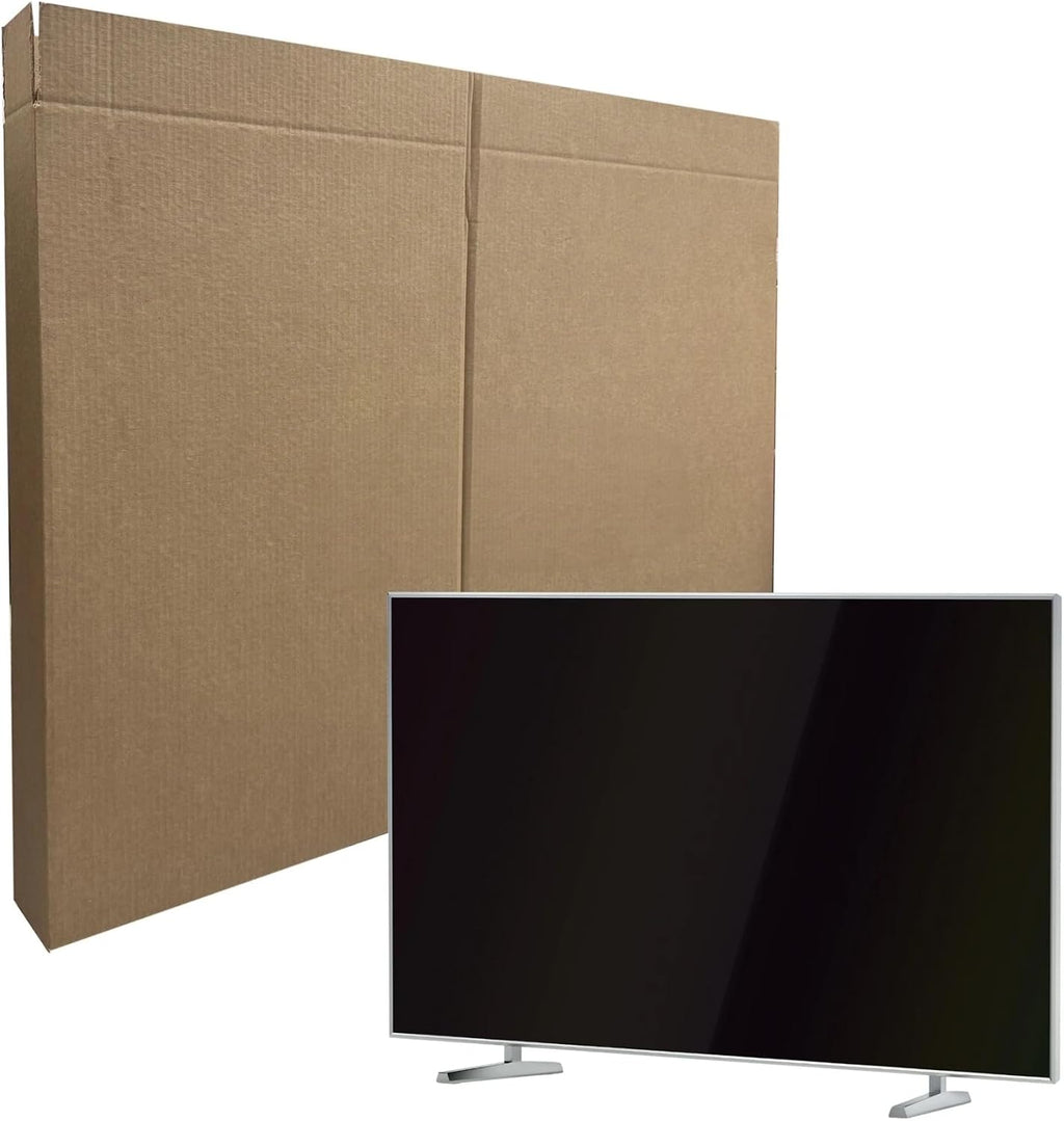 TV Moving Box 48x4.5x4in Corrugated Cardboard Sleeves