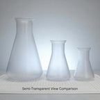 Plastic Conical Flask Set 50ml 100ml 500ml – Semi-Transparent Lab Flask for Teaching, Demonstration & Display