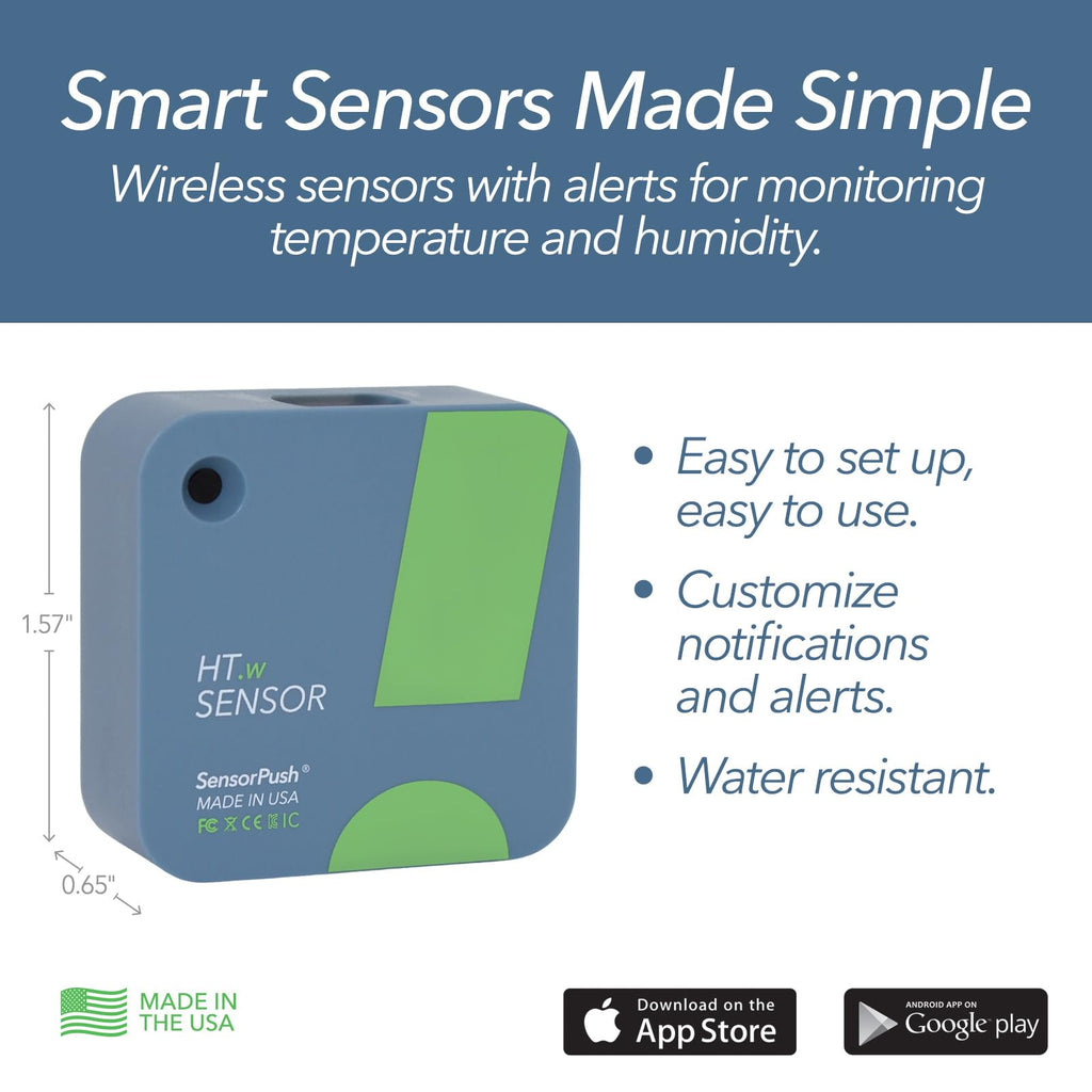 HT.w Temperature & Humidity Sensor, Water Resistant, Bluetooth