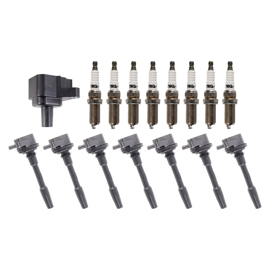 TRQ Ignition Coil and Iridium Spark Plug Kit 16 Piece