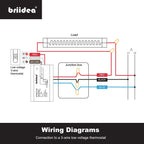 Briidea 220V 240V On/Off Switch Electric Heating Relay with Built-in 24V Transformer, Replacement for Any Relay, Compatible with 24V Thermostat