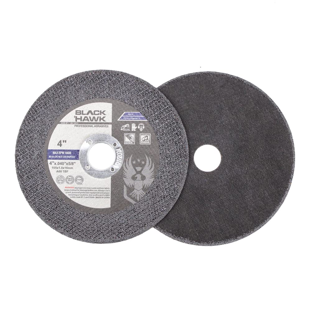 BHA 4 x .040 x 5/8 Cut Off Wheels for Metal, Thin, Angle Grinder - 25 Pack