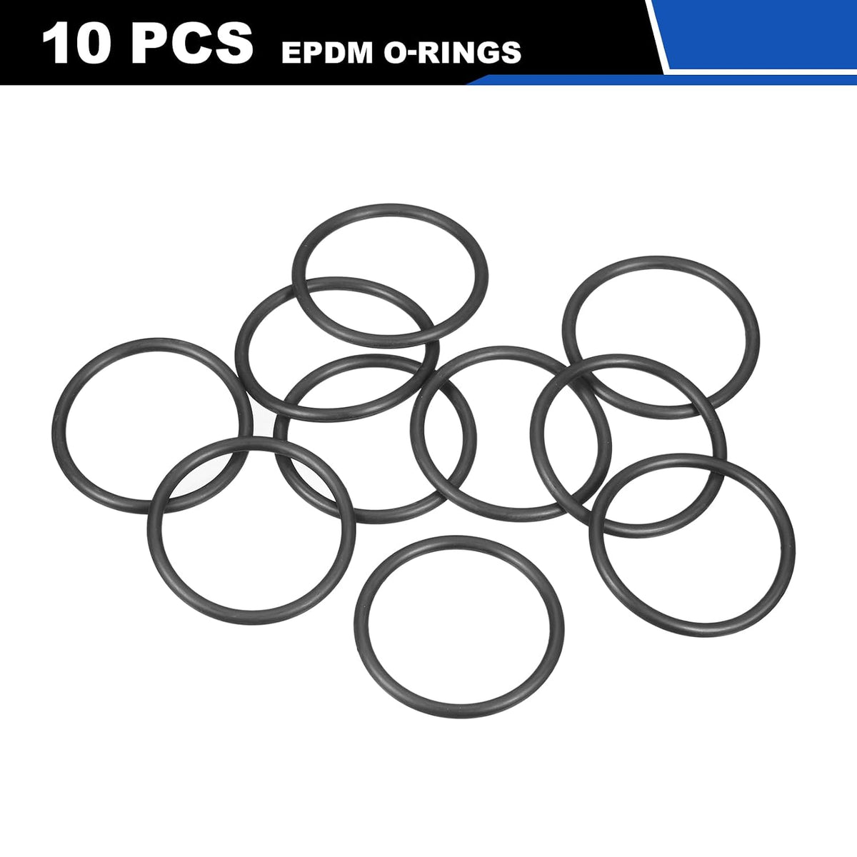 uxcell 10Pcs AS-225 O-Rings, EPDM O-Rings 1-7/8" ID, 3-21/32" OD, 1/8" W