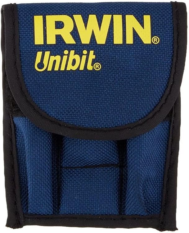 Irwin Tools IRWIN Unibit 502T Step Drill Bit Set with Nylon Pouch, Titanium Nitride Coated, 3pc (15502)
