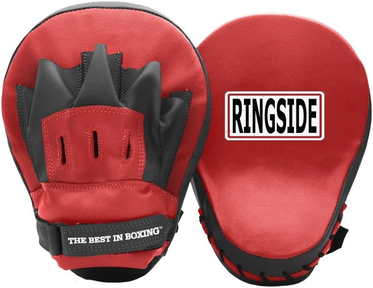 Curved Punch Mitts: Ergonomic Boxing Pads for Precision Training | Lightweight 10.5-inch synthetic leather coach