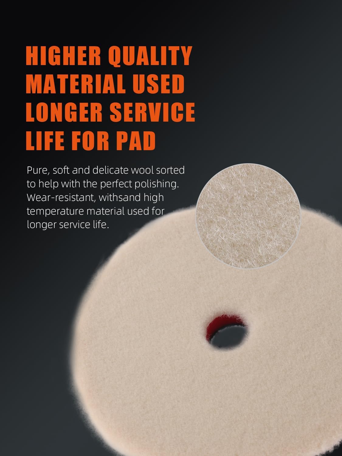 Buffing Polishing Pads, SPTA 6 Inch 150mm Body Repair Polishing Pad Set Made for 6 Inch Backing Plate, 6 Pcs Buffing