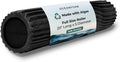 Soft Tidal Roller (Black & Charcoal Marbled) - Low Density Foam Roller for Physical Therapy, Back Pain, Exercise &