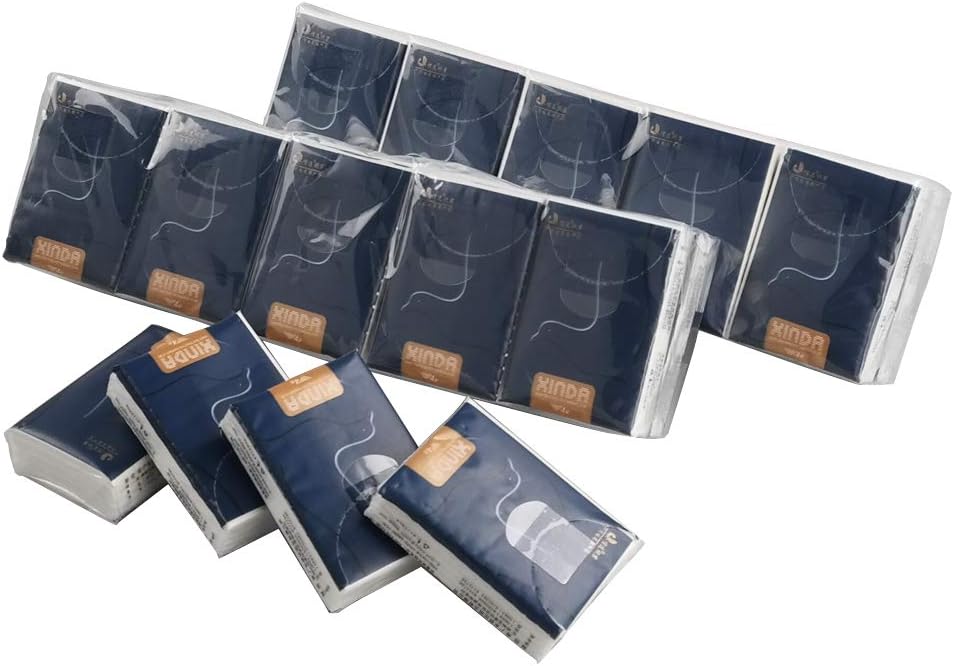 4-Ply Facial Tissues, 100-Pack Mini Type Pocket Packs Tissues