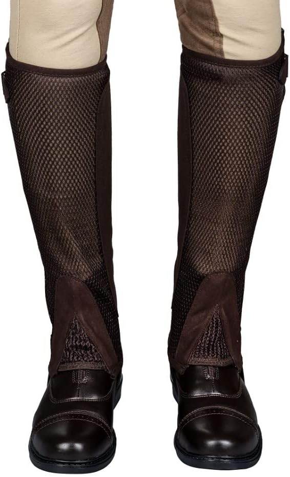 Ladies Double Up Air Mesh Half Chap and Glove Set