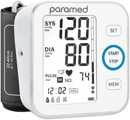 Blood Pressure Monitor - Bp Machine - Automatic Upper Arm Blood Pressure Cuff 8.7-16.5 inches - Large LCD Display 120