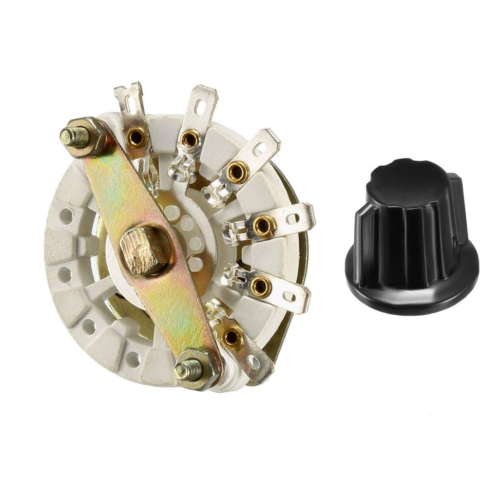 uxcell 1P5T 1 Pole 5 Position 1 Deck Band Channel Rotary Switch Selector with Knob