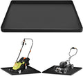 Snow Blower Mat, 34''x21.9'' Silicone Snowblower Drip Pan with Raised Edge for Garage, Electric Snow Shovel Mat