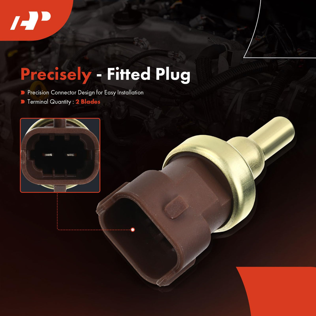A-Premium Engine Coolant Temperature Sensor Compatible with Jeep